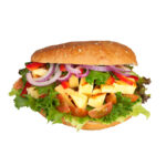 Halloumi im Taschenbrot